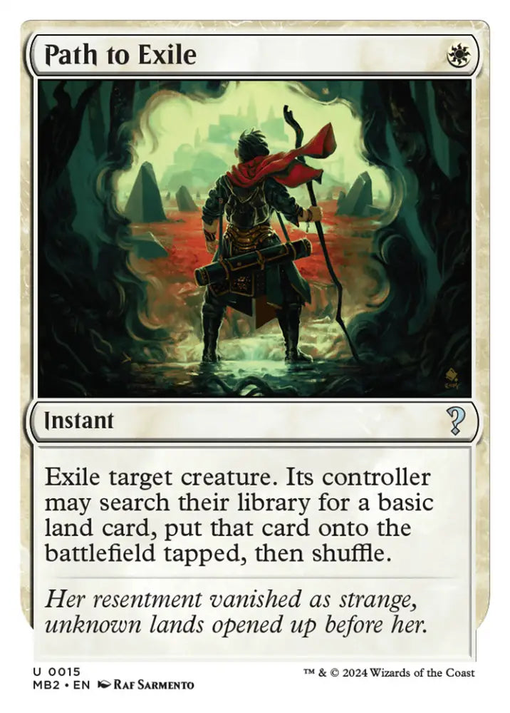 Path to Exile (White Border) [Mystery Booster 2] - MTG Single