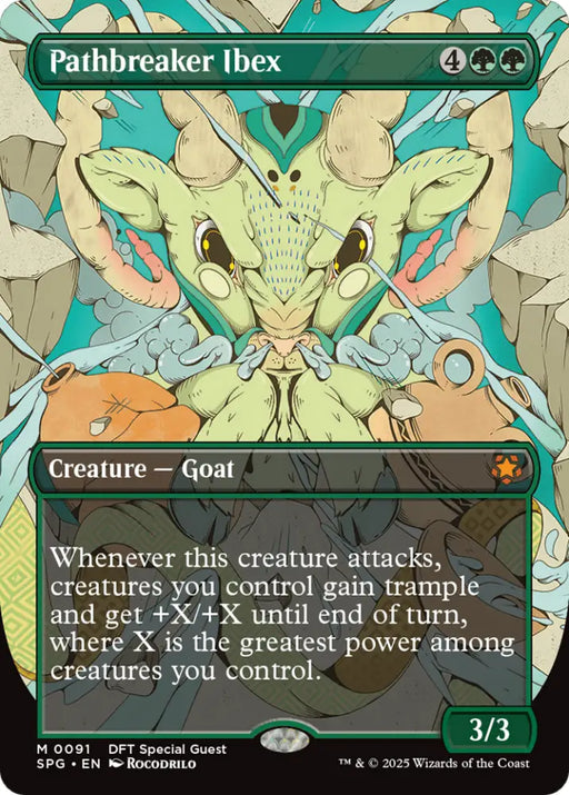 Pathbreaker Ibex (Borderless) [Aetherdrift Special Guests] - MTG Single