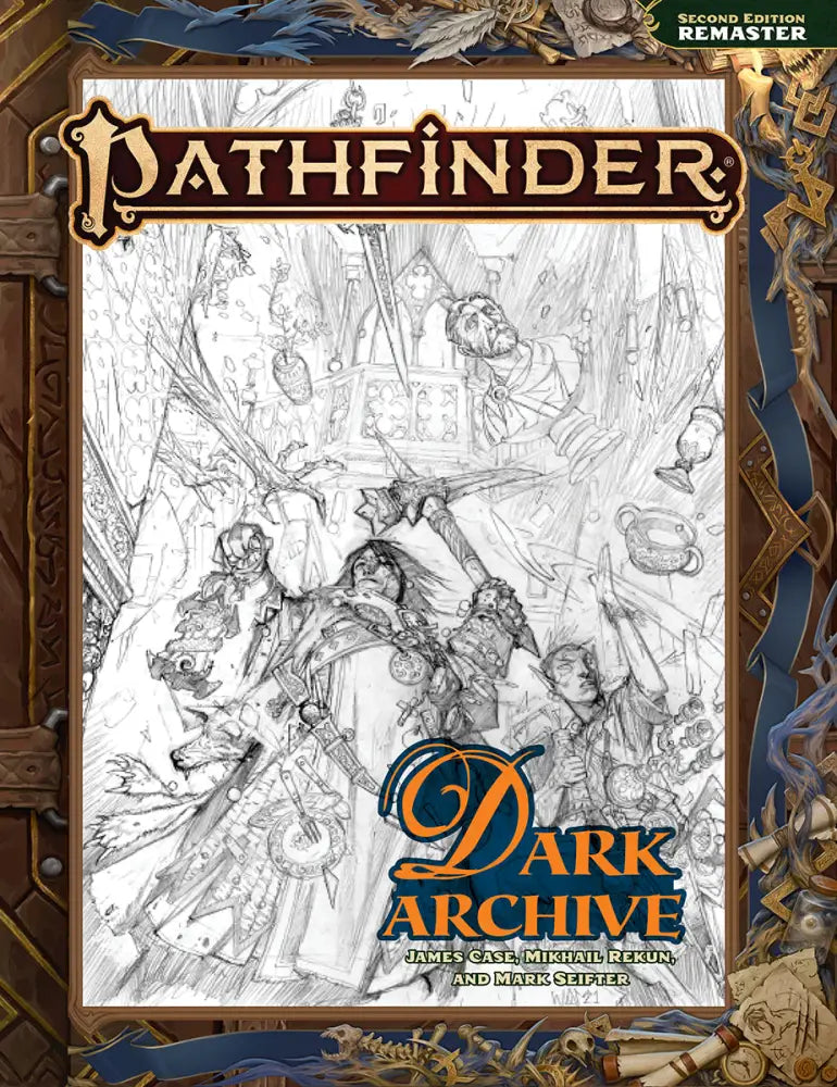 Pathfinder 2E Dark Archive Remastered Sketch Cover (EN) - Pathfinder