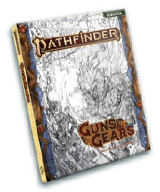 Pathfinder 2E Guns and Gear Sketch Cover (EN) - Pathfinder
