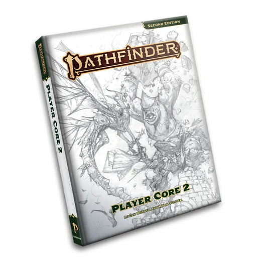 Pathfinder 2E Remastered Player Core 2 Sketch Cover - Pathfinder
