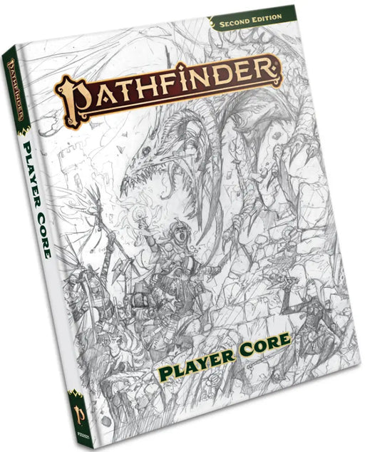Pathfinder 2E Remastered Player Core Sketch Cover Hardcover - Pathfinder