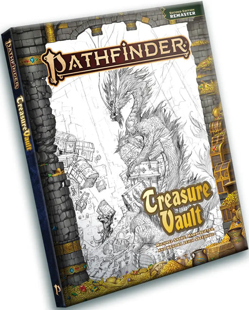Pathfinder 2E RPG Treasure Vault Remastered Sketch Cover - Pathfinder
