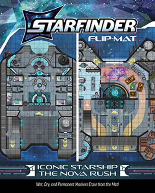 Pathfinder Flip-Mat: Iconic Starship Nova Rush - Starfinder