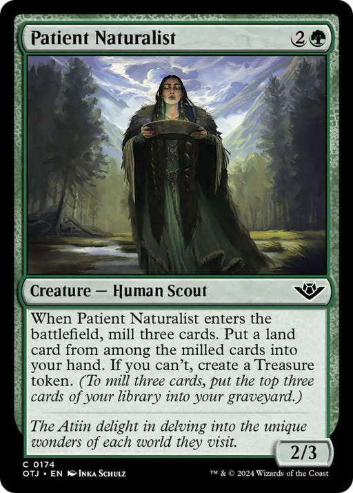 Patient Naturalist [Outlaws of Thunder Junction] - MTG Single
