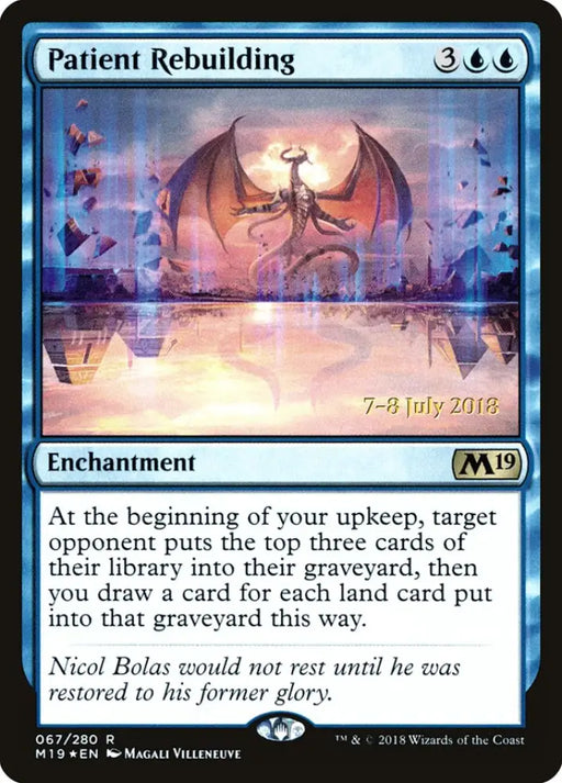 Patient Rebuilding [Core Set 2019 Prerelease Promos] - MTG Single