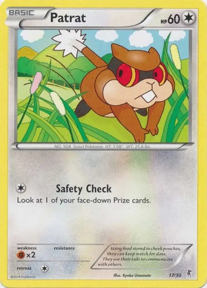 Patrat (17/30) [XY: Trainer Kit 1 - Bisharp] - Pokemon Single