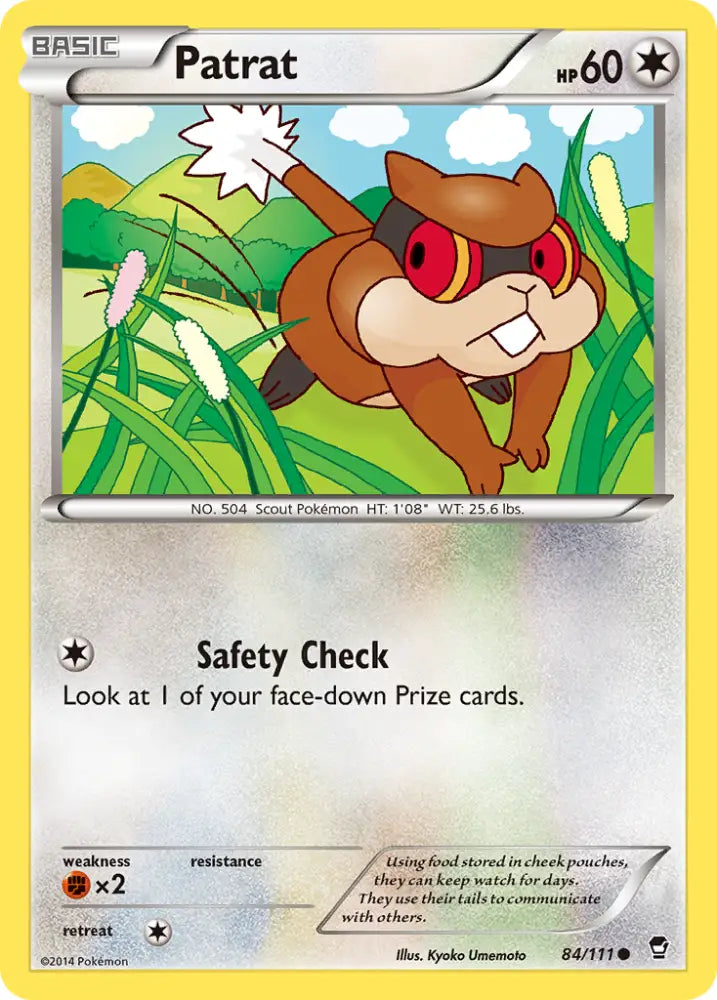 Patrat (84/111) [XY: Furious Fists] - Pokemon Single
