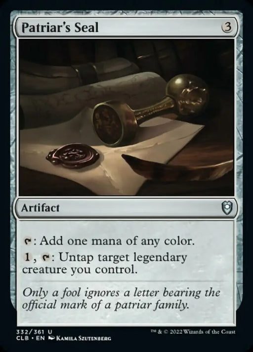 Patriar’s Seal [Commander Legends: Battle for Baldur’s Gate] - MTG Single