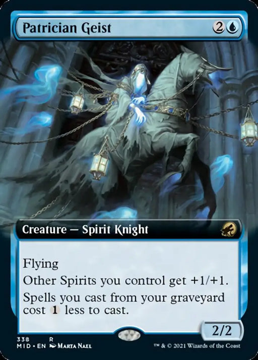 Patrician Geist (Extended Art) [Innistrad: Midnight Hunt] - MTG Single