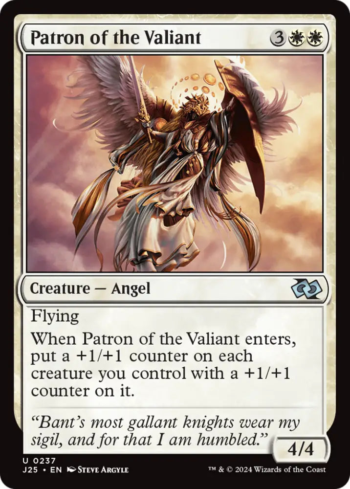 Patron of the Valiant [Foundations Jumpstart] - MTG Single