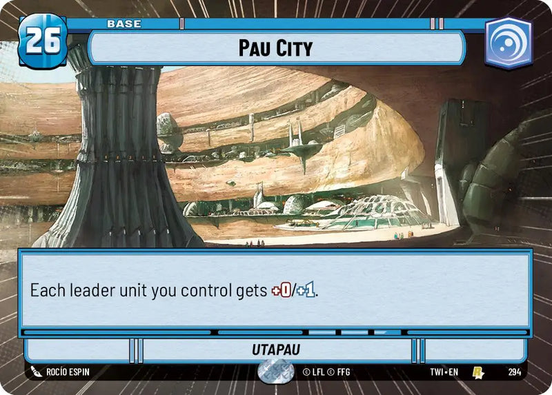 Pau City (Hyperspace) (294) [Twilight of the Republic] - Star Wars: Unlimited Single