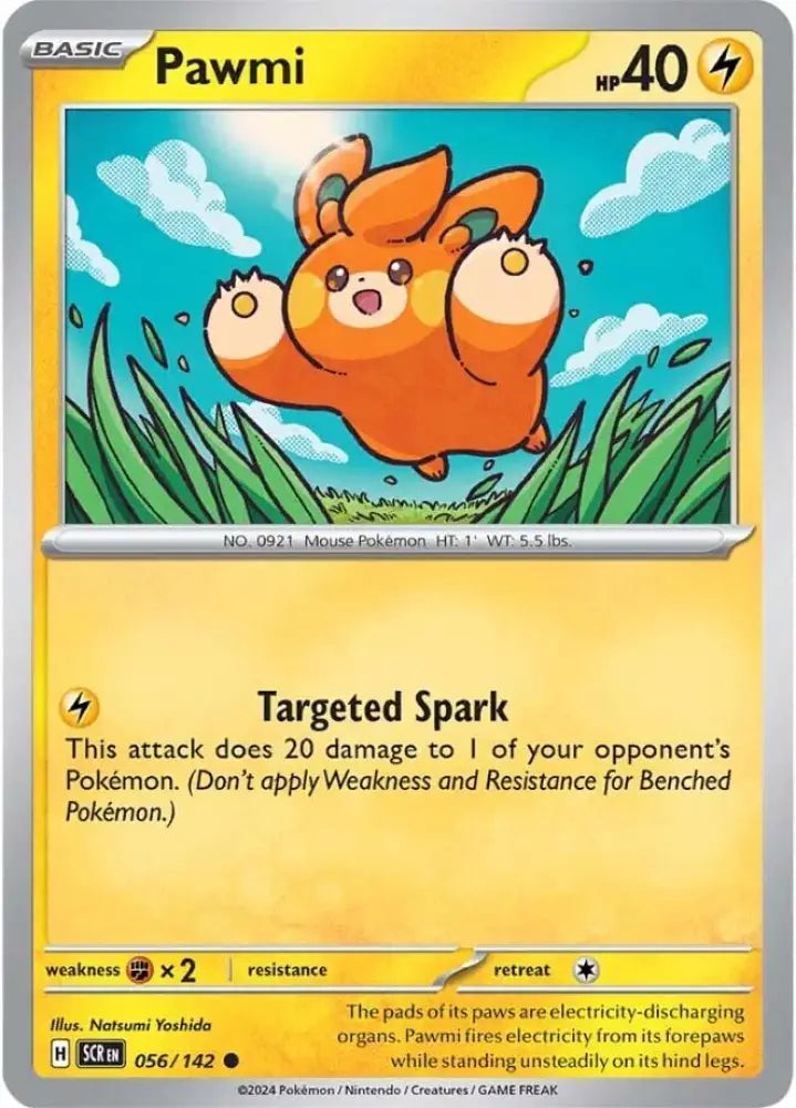 Pawmi (056/142) [Scarlet & Violet: Stellar Crown] - Pokemon Single