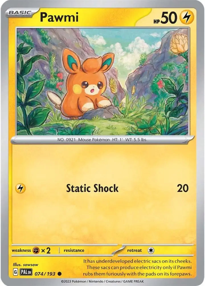 Pawmi (074/193) [Scarlet & Violet: Paldea Evolved] - Pokemon Single