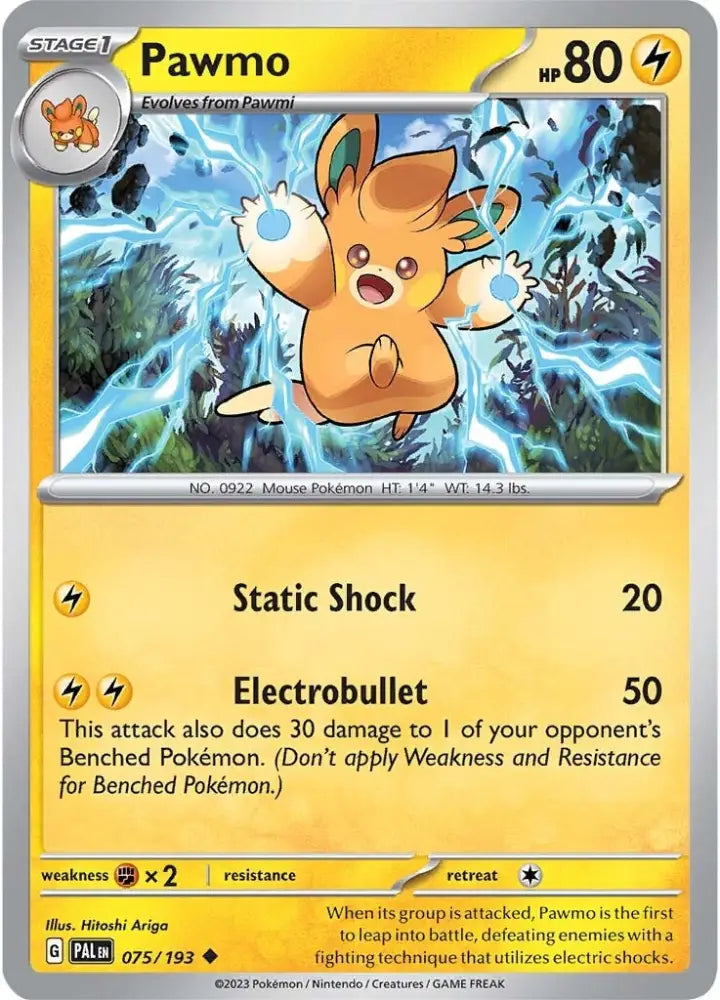 Pawmo (075/193) [Scarlet & Violet: Paldea Evolved] - Pokemon Single