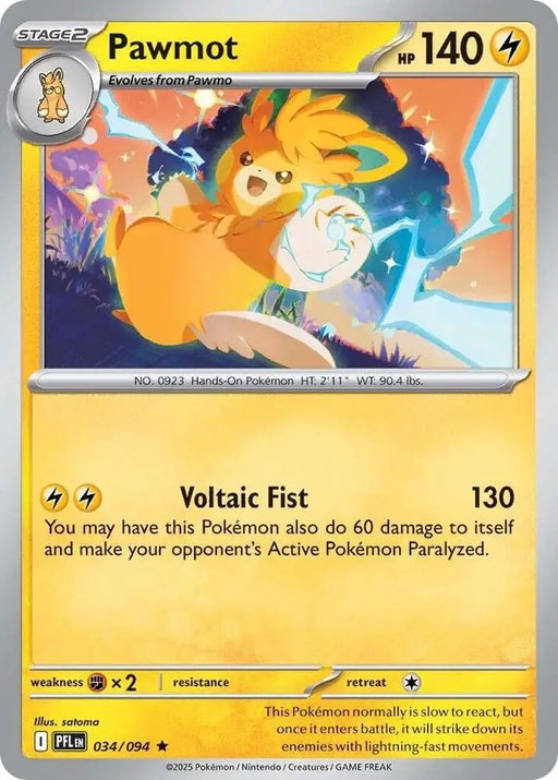 Pawmot (034/094) [ME02: Phantasmal Flames]