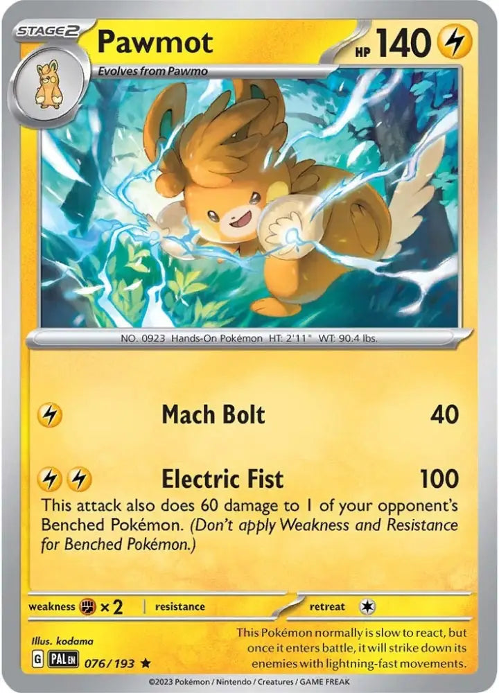 Pawmot (076/193) [Scarlet & Violet: Paldea Evolved] - Pokemon Single