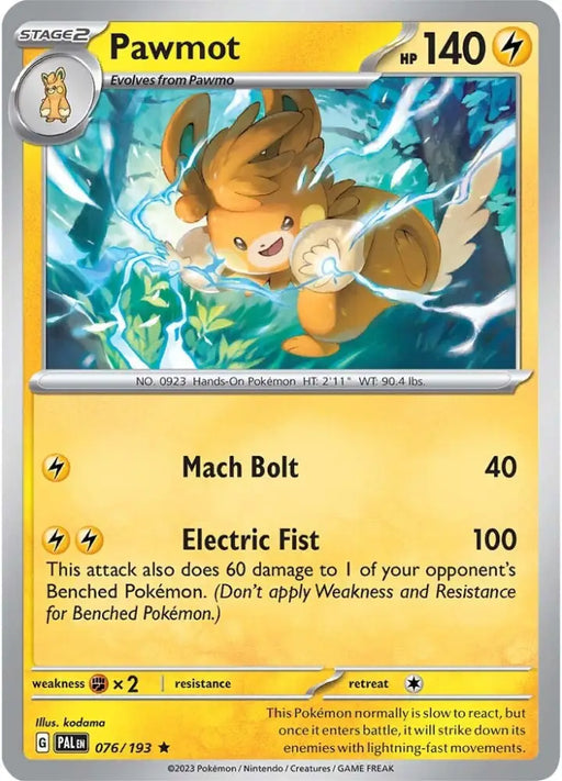 Pawmot (076/193) [Scarlet & Violet: Paldea Evolved] - Pokemon Single