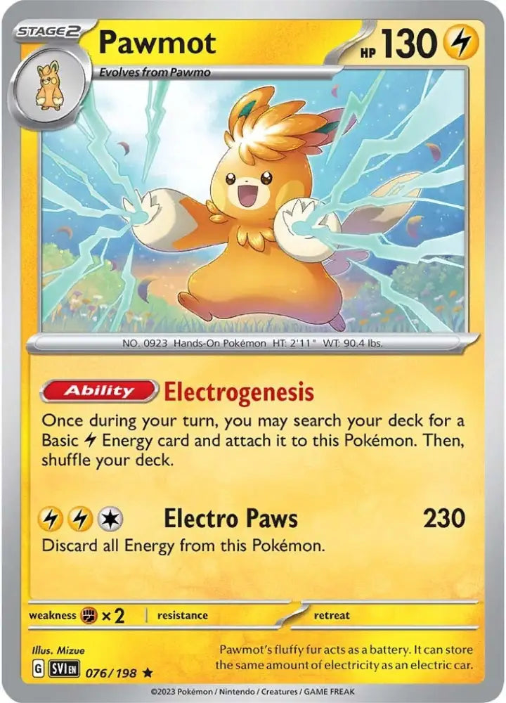 Pawmot (076/198) [Scarlet & Violet: Base Set] - Pokemon Single