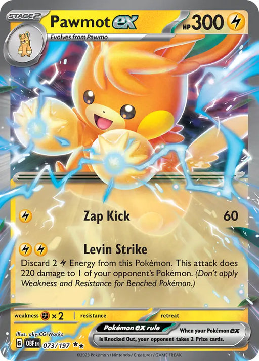 Pawmot ex (073/197) [Scarlet & Violet: Obsidian Flames] - Pokemon Single