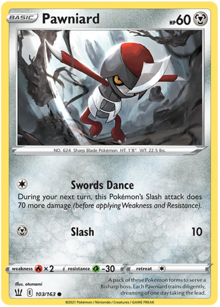 Pawniard (103/163) [Sword & Shield: Battle Styles] - Pokemon Single