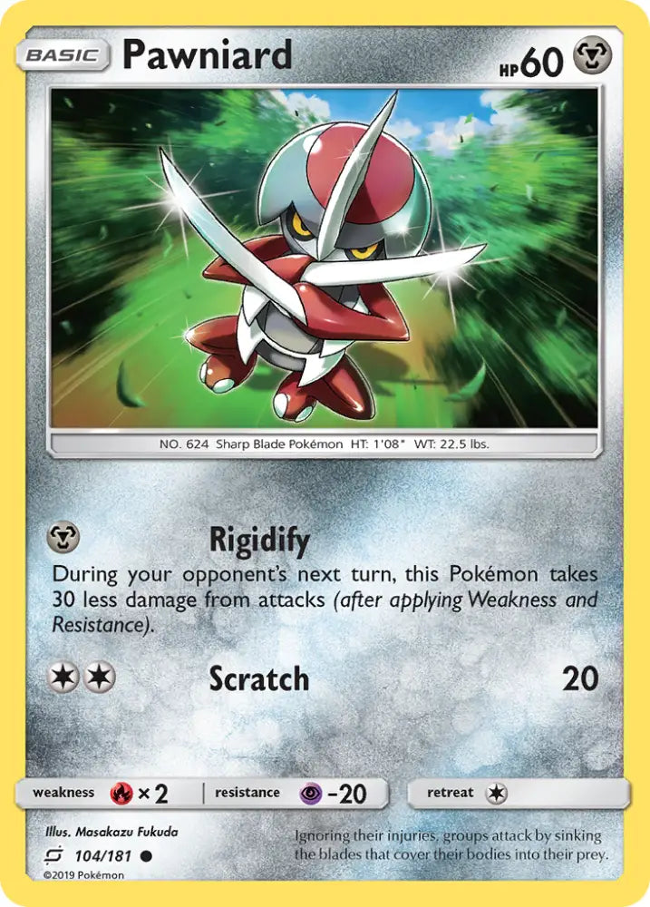 Pawniard (104/181) [Sun & Moon: Team Up] - Pokemon Single