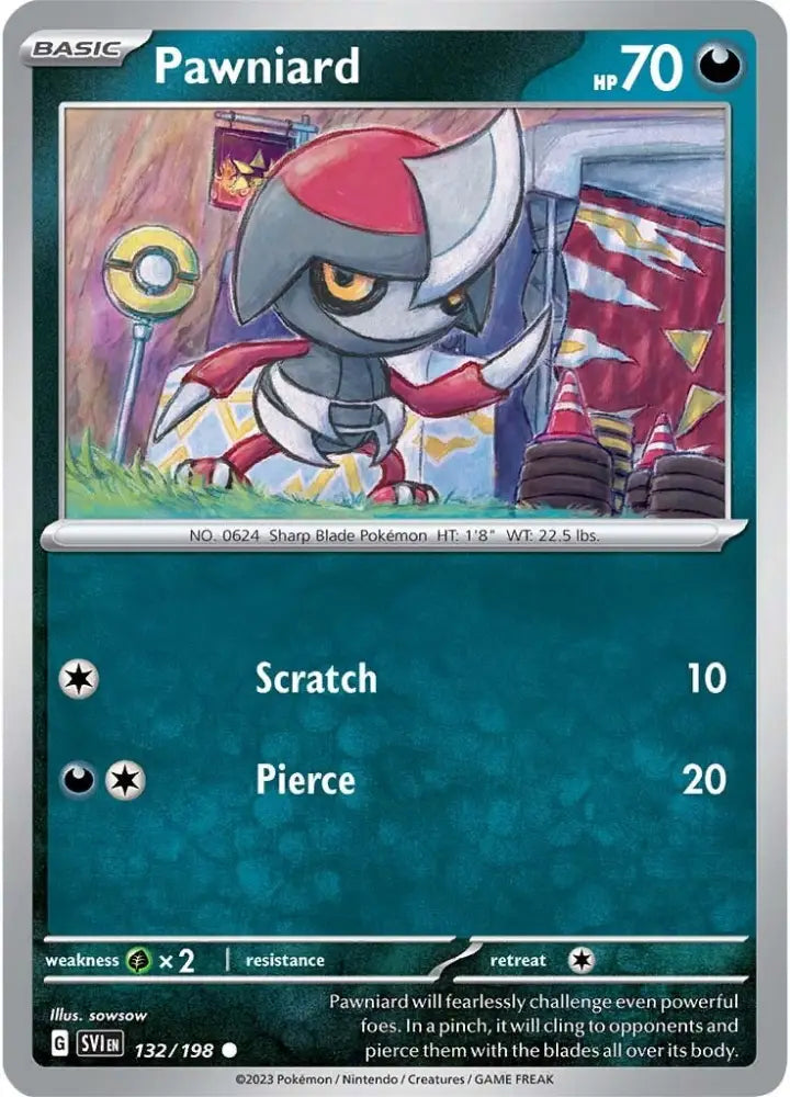 Pawniard (132/198) [Scarlet & Violet: Base Set] - Pokemon Single