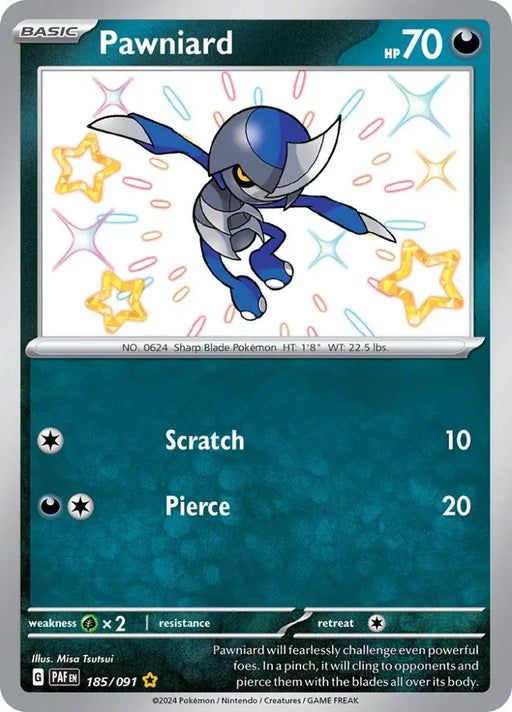 Pawniard (185/091) [Scarlet & Violet: Paldean Fates] - Pokemon Single
