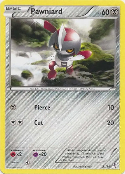 Pawniard (21/30) [XY: Trainer Kit 1 - Bisharp] - Pokemon Single