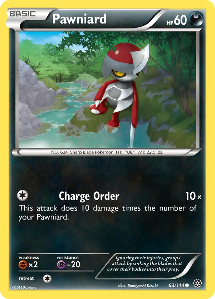 Pawniard (63/114) [XY: Steam Siege] - Pokemon Single