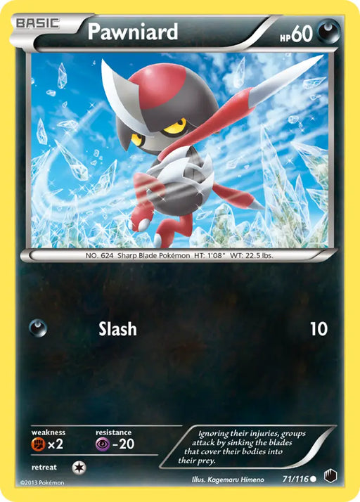 Pawniard (71/116) [Black & White: Plasma Freeze] - Pokemon Single