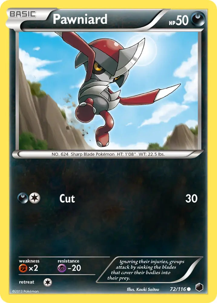 Pawniard (72/116) [Black & White: Plasma Freeze] - Pokemon Single