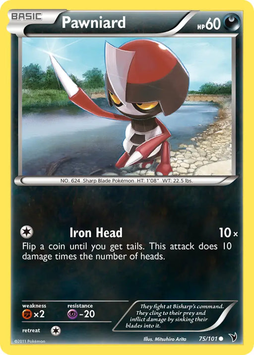Pawniard (75/101) [Black & White: Noble Victories] - Pokemon Single