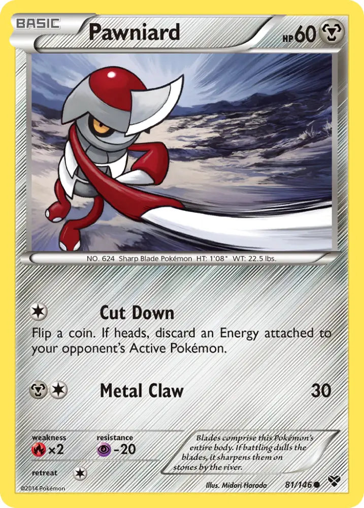 Pawniard (81/146) [XY: Base Set] - Pokemon Single