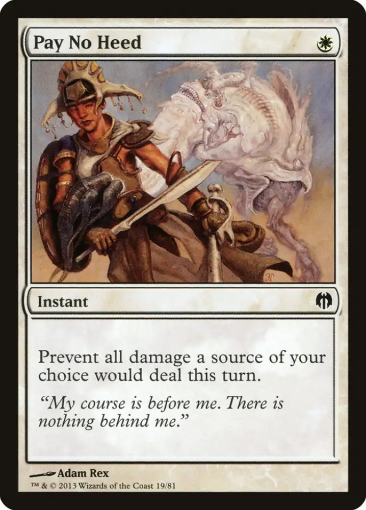 Pay No Heed [Duel Decks: Heroes vs. Monsters] - MTG Single