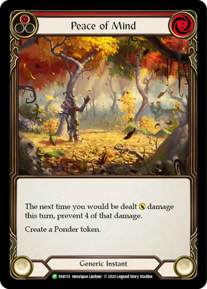 Peace of Mind [FAB131] (Promo) Rainbow Foil - Flesh And Blood Single