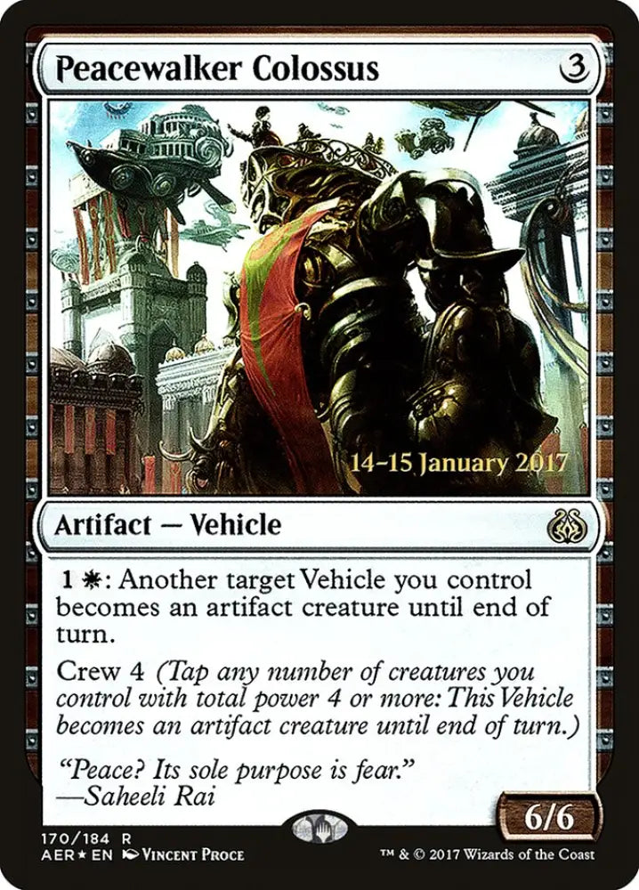 Peacewalker Colossus [Aether Revolt Prerelease Promos] - MTG Single