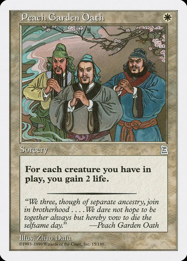 Peach Garden Oath [Portal Three Kingdoms] - MTG Single