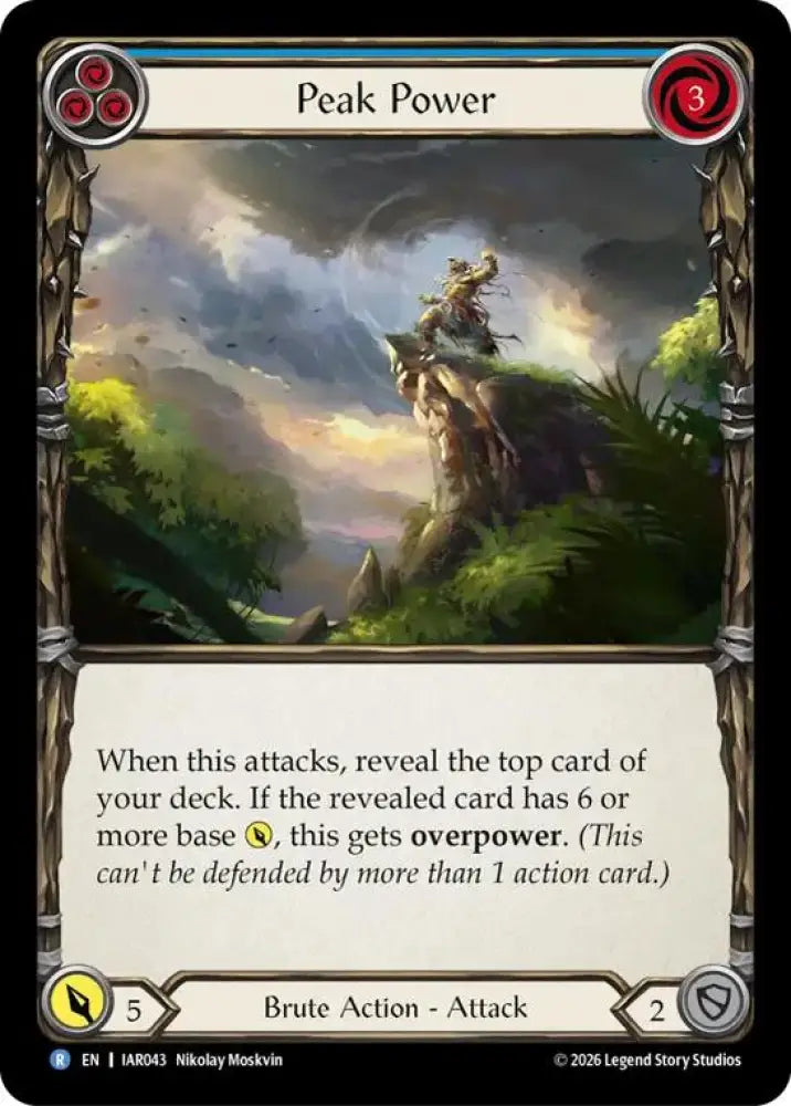 Peak Power (Blue) (IAR043) [Usurp the Shadow Throne]
