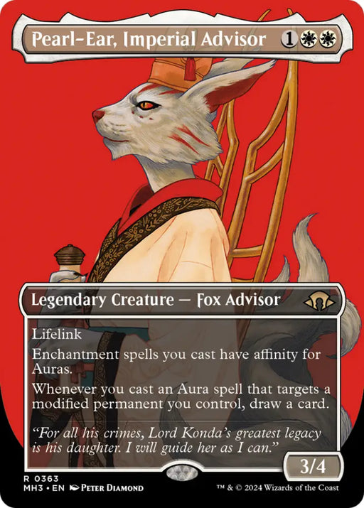 Pearl-Ear Imperial Advisor (Borderless) [Modern Horizons 3] - MTG Single