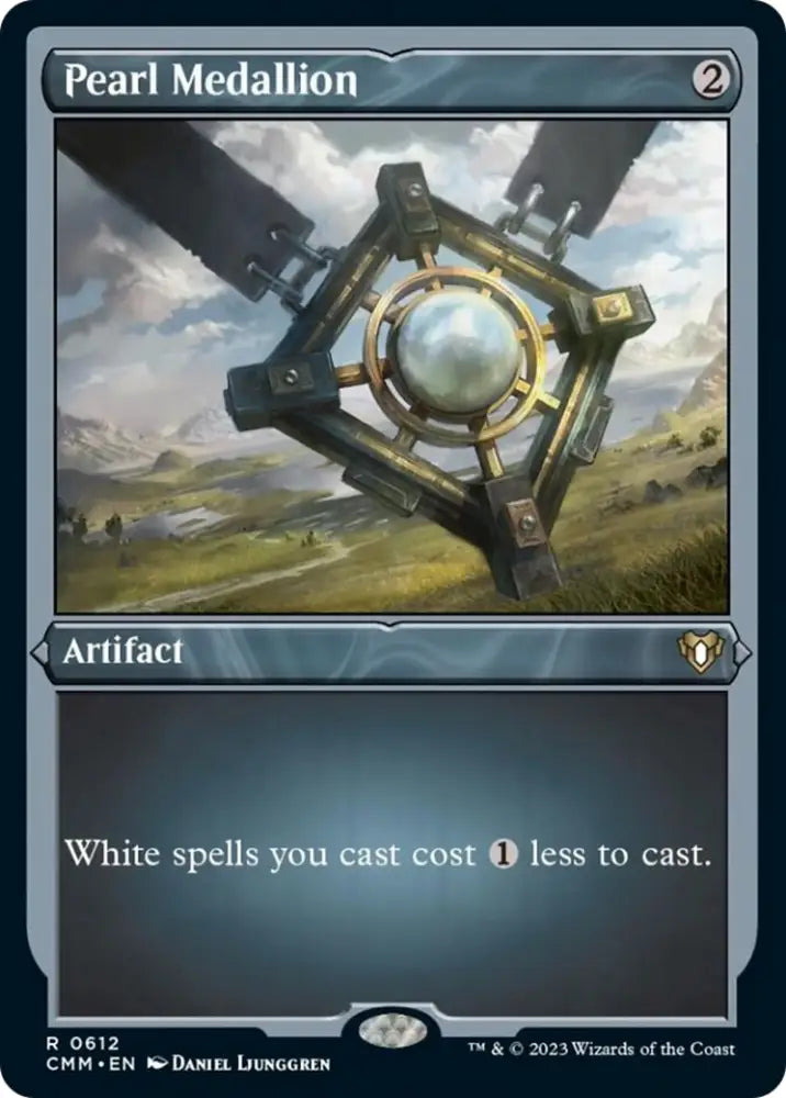 Pearl Medallion (Foil Etched) [Commander Masters] - MTG Single