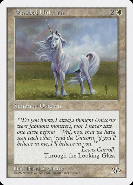 Pearled Unicorn [Fifth Edition] - MTG Single