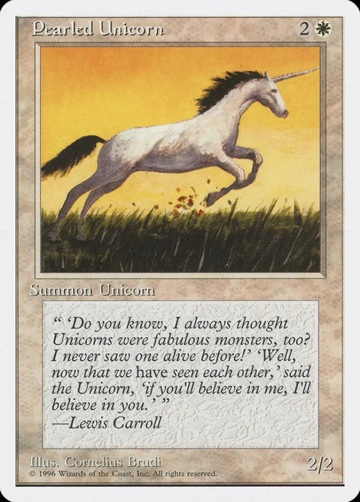 Pearled Unicorn [Introductory Two-Player Set] - MTG Single