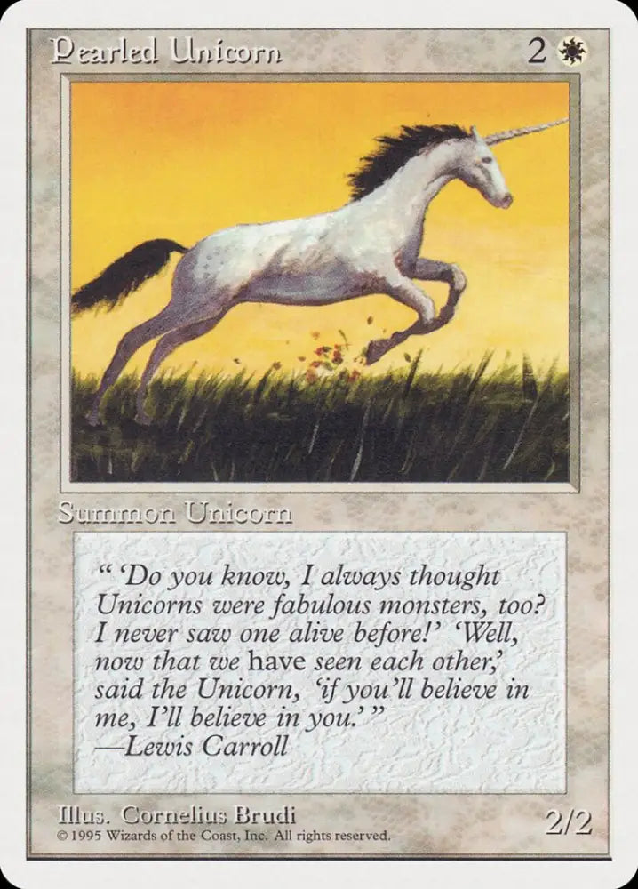 Pearled Unicorn [Rivals Quick Start Set] - MTG Single