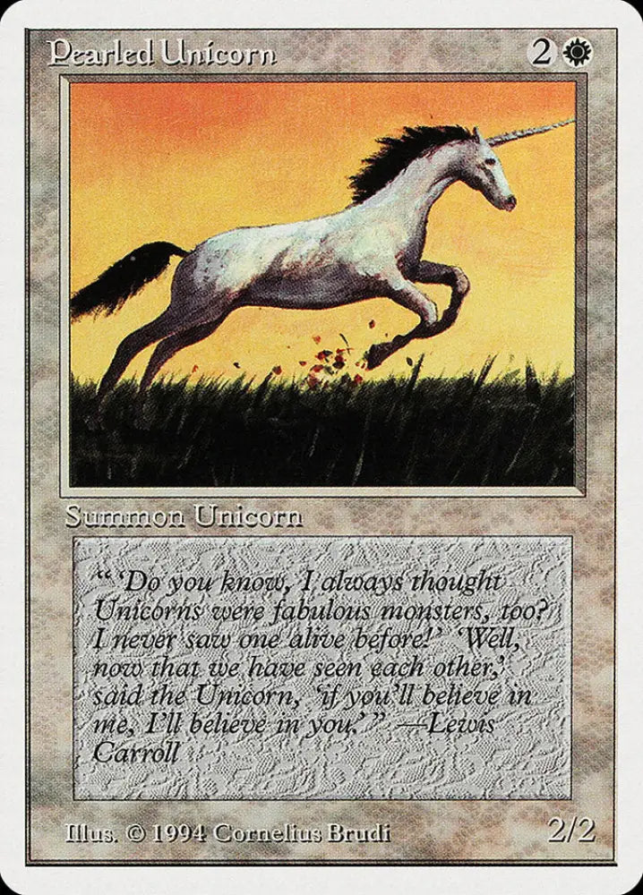 Pearled Unicorn [Summer Magic / Edgar] - MTG Single
