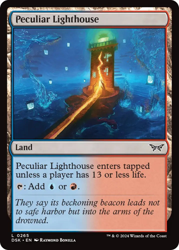 Peculiar Lighthouse [Duskmourn: House of Horror] - MTG Single