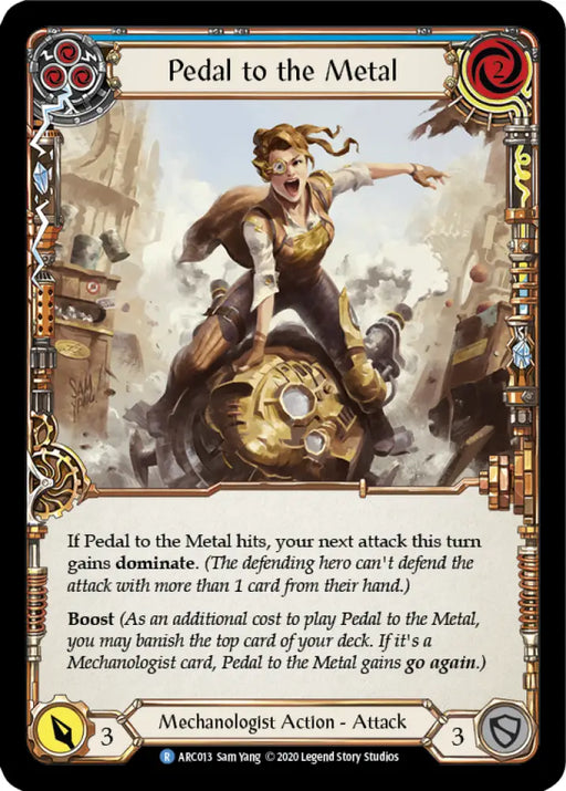 Pedal to the Metal (Blue) [Arcane Rising Unlimited] Unlimited Normal - Flesh And Blood Single