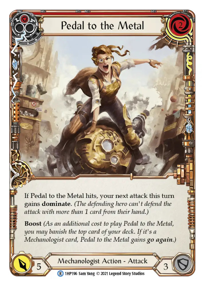 Pedal to the Metal (Red) [1HP196] (History Pack 1) - Flesh And Blood Single