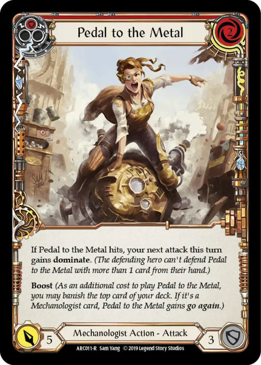 Pedal to the Metal (Red) [Arcane Rising 1st Edition] 1st Edition Normal - Flesh And Blood Single