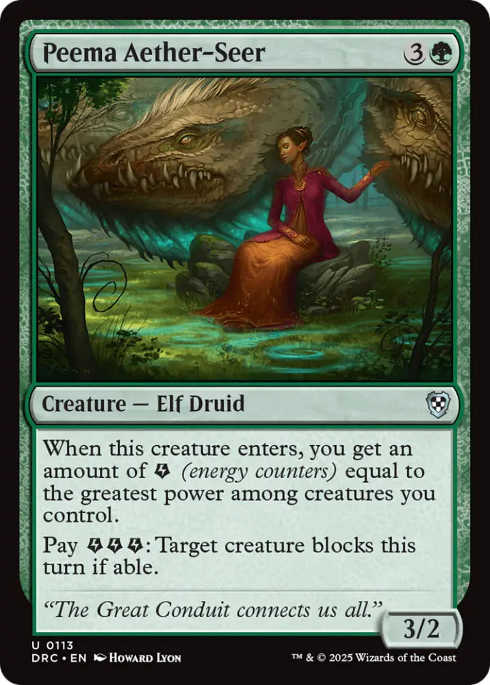 Peema Aether-Seer [Aetherdrift Commander] - MTG Single